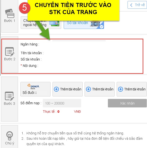 Số tài khoản 3