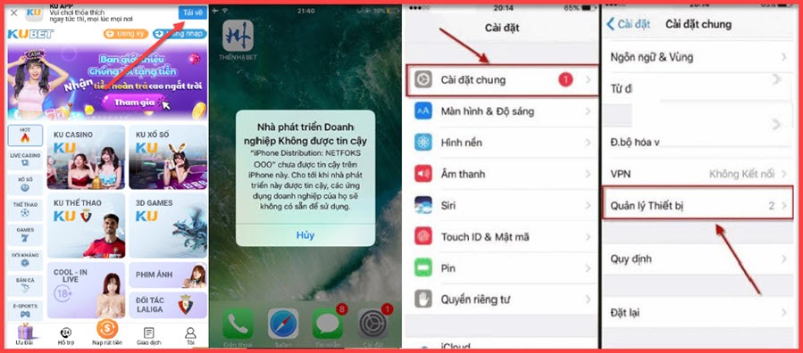 Tải app Kubet IOS